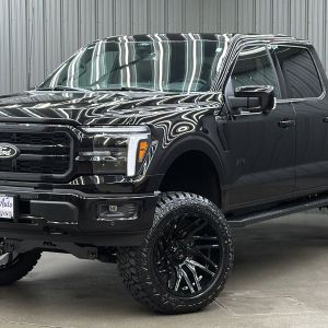 Lifted 2025 Ford F-150 Lariat Black Package Short Bed w/ 501A & Moonroof