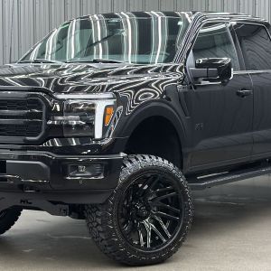 Lifted 2025 Ford F-150 Lariat Black Package Short Bed w/ 502A & Moonroof