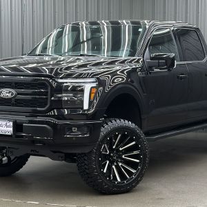 Lifted 2025 Ford F-150 Lariat Black Package Short Bed w/ 501A & Moonroof