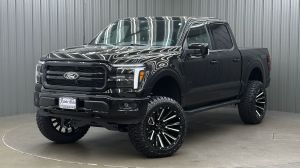Lifted 2025 Ford F-150 Lariat Black Package Short Bed w/ 501A & Moonroof