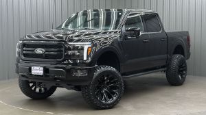 Lifted 2025 Ford F-150 Lariat Black Package Short Bed w/ 501A & Moonroof