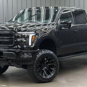 Lifted 2025 Ford F-150 Lariat Black Package Short Bed w/ 501A & Moonroof