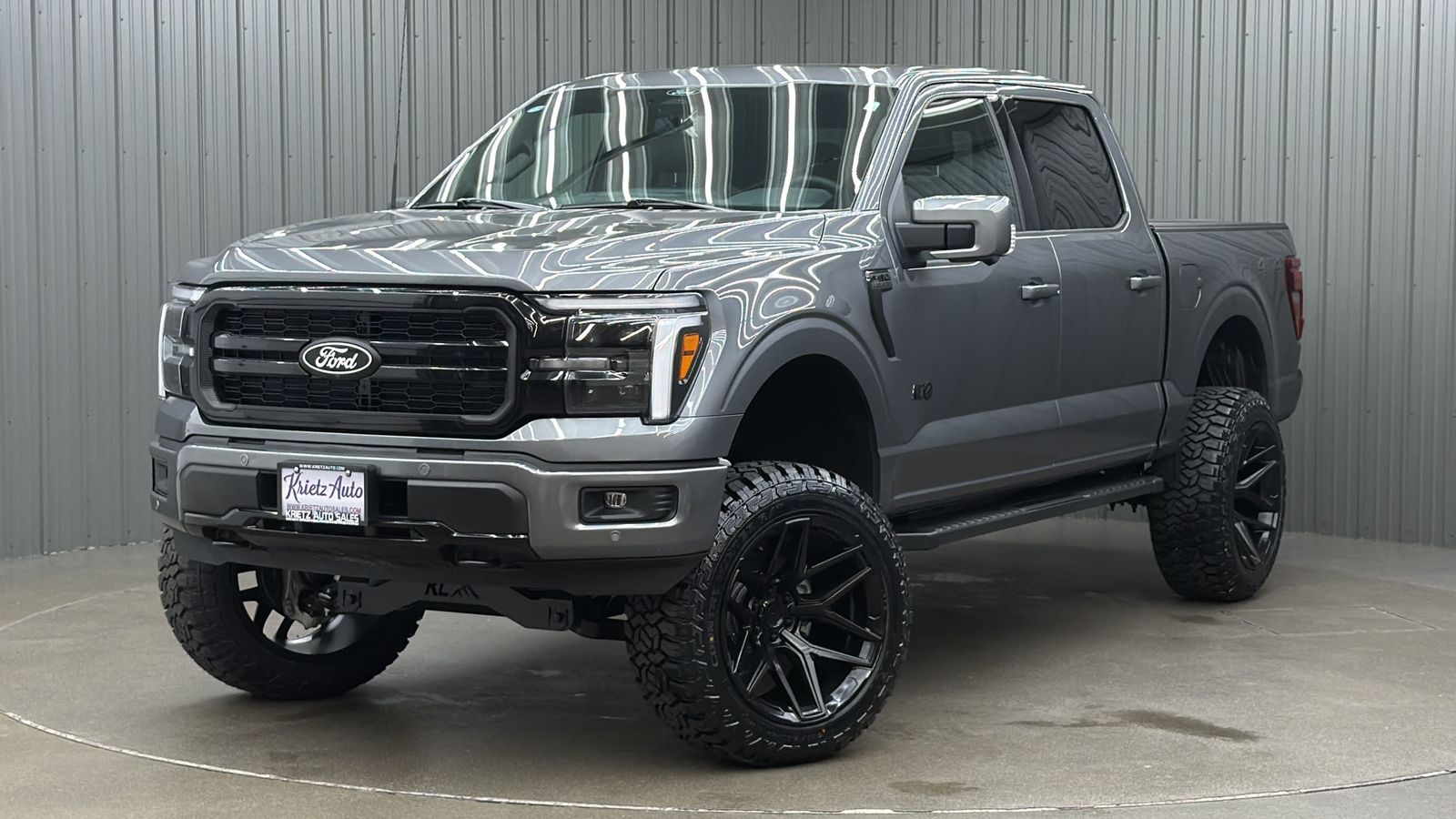 Lifted 2025 Ford F-150 Lariat Black Package Short Bed w/ 501A & Moonroof