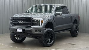 Lifted 2025 Ford F-150 Lariat Black Package Short Bed w/ 501A & Moonroof