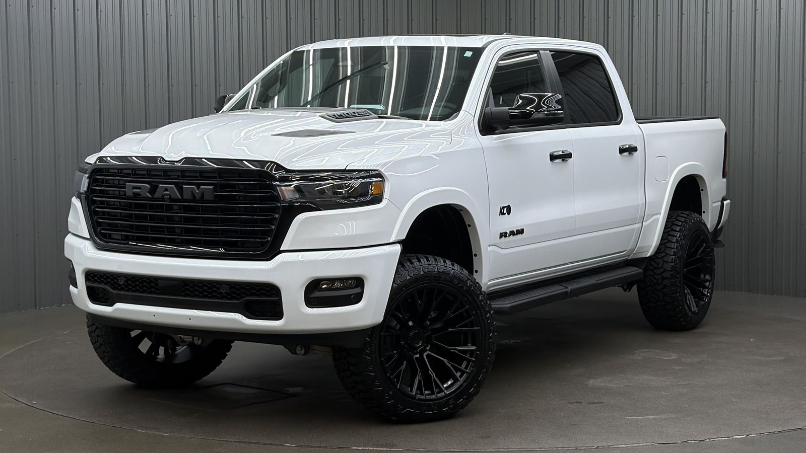 Lifted 2025 Ram 1500 Laramie Night Edition Short Bed w/ Level 2 & Moonroof