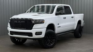 Lifted 2025 Ram 1500 Laramie Night Edition Short Bed w/ Level 2 & Moonroof