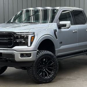 Lifted 2025 Ford F-150 Lariat Black Package Short Bed w/ 501A & Moonroof