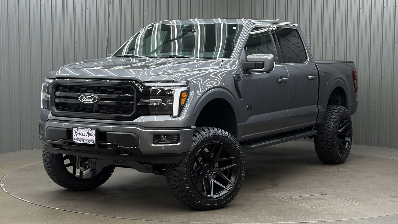 Lifted 2025 Ford F-150 Lariat Black Package Short Bed w/ 501A & Moonroof