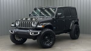Lifted 2025 Jeep Wrangler Sahara 4xe w/ Active Safety & Sky Top