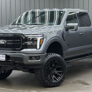 Lifted 2025 Ford F-150 Lariat Black Package Short Bed w/ 501A & Moonroof