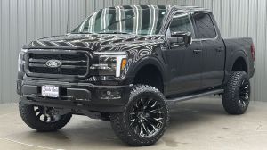 Lifted 2025 Ford F-150 Lariat Black Package Short Bed w/ 501A & Moonroof
