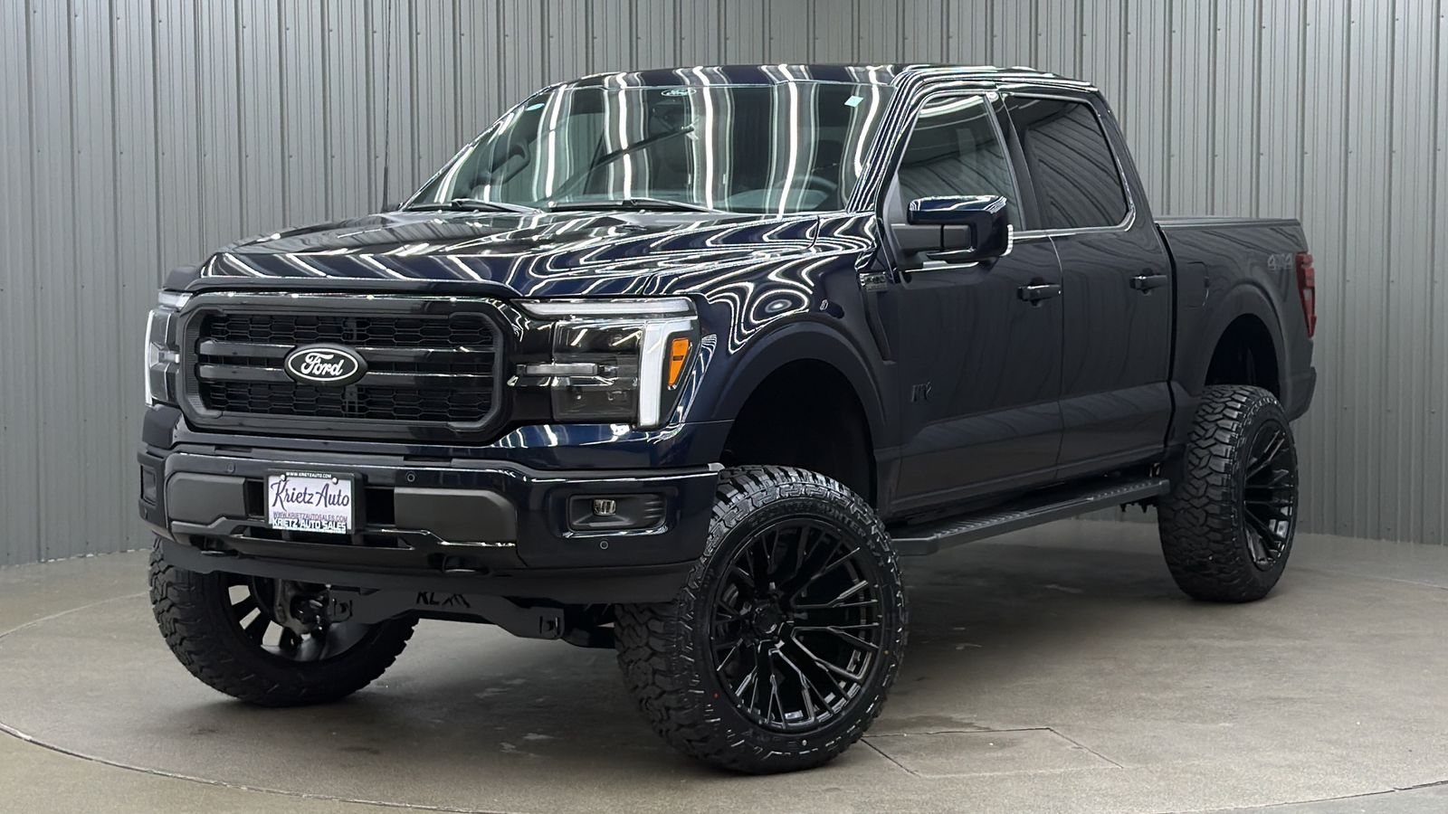 Lifted 2025 Ford F-150 Lariat Black Package Short Bed w/ 501A & Moonroof