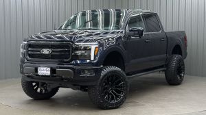 Lifted 2025 Ford F-150 Lariat Black Package Short Bed w/ 501A & Moonroof