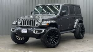 Lifted 2025 Jeep Wrangler Sahara 4xe w/ Tech, Active Safety & Sky Top