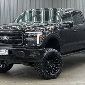 Lifted 2025 Ford F-150 Lariat Black Package Short Bed w/ 501A Moonroof