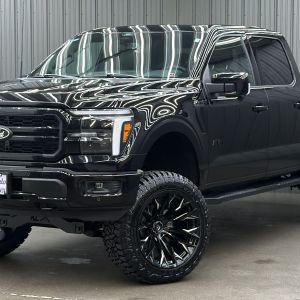 Lifted 2025 Ford F-150 Lariat Black Package Short Bed w/ 501A & Moonroof