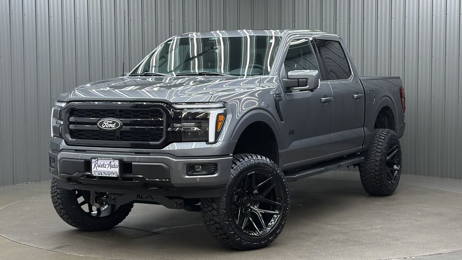 Lifted 2025 Ford F-150 Lariat Black Package Short Bed w/ 501A & Moonroof