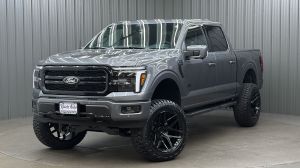 Lifted 2025 Ford F-150 Lariat Black Package Short Bed w/ 501A & Moonroof