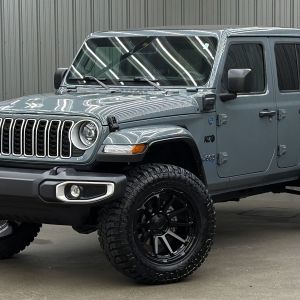 Lifted 2025 Jeep Wrangler Sahara 4xe w/ Active Safety & Sky Top