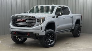 Lifted 2025 GMC Sierra 1500 AT4 Premium Short Bed w/ Tech & Sunroof