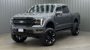 Lifted 2025 Ford F-150 Lariat Black Package Short Bed w/ 501A & Moonroof