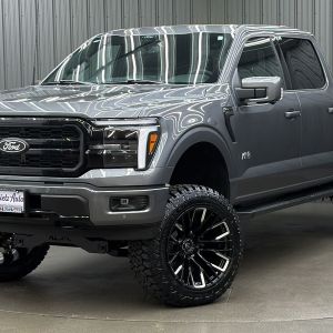 Lifted 2025 Ford F-150 Lariat Black Package Short Bed w/ 501A & Moonroof
