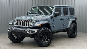 Lifted 2025 Jeep Wrangler Sahara 4xe w/ Active Safety & Sky Top
