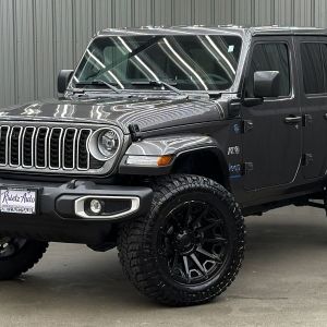 Lifted 2025 Jeep Wrangler Sahara 4xe w/ Active Safety & Hard Top