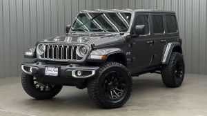 Lifted 2025 Jeep Wrangler Sahara 4xe w/ Active Safety & Hard Top