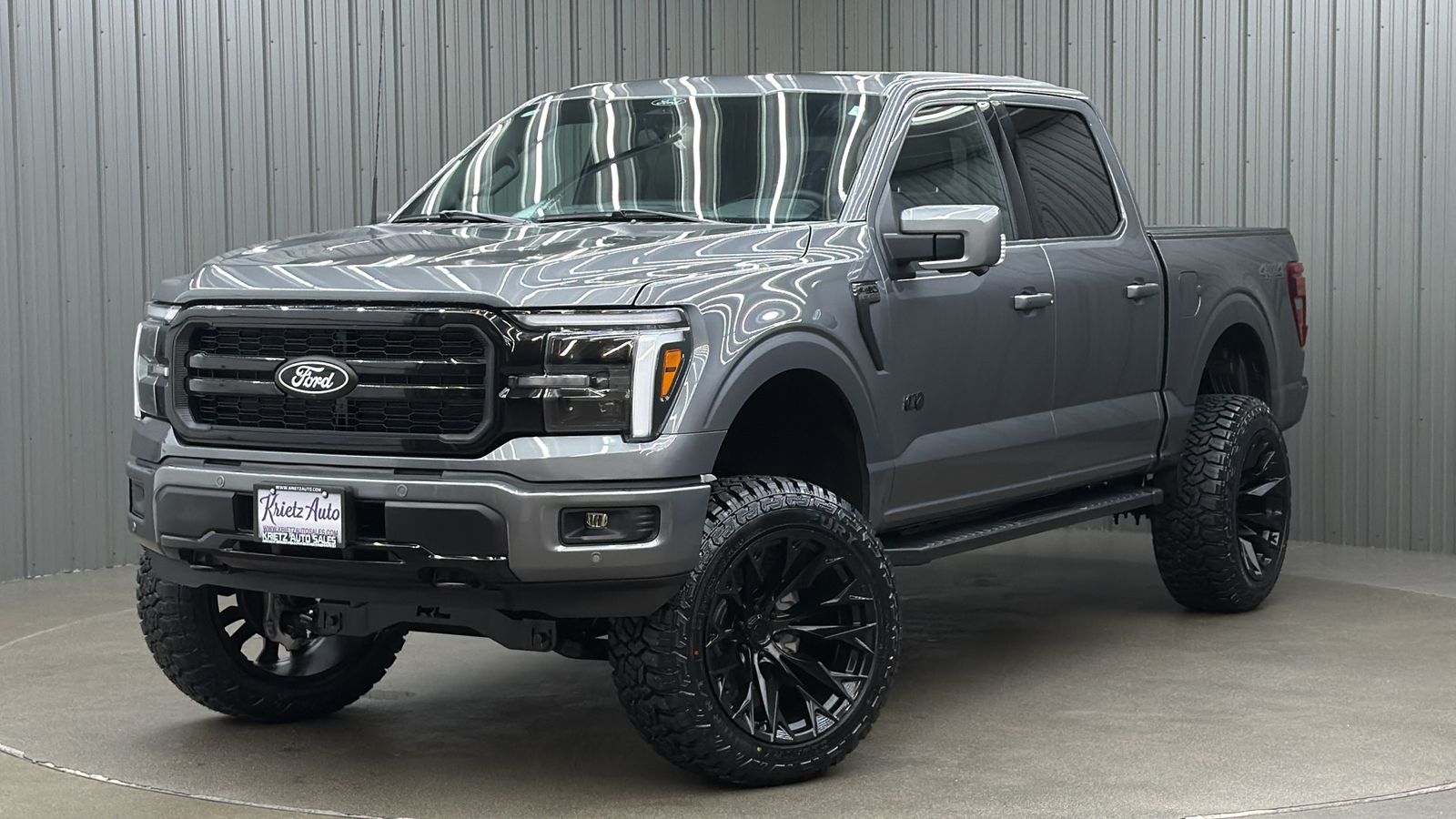 Lifted 2025 Ford F-150 Lariat Black Package Short Bed W/ 501A & Moonroof
