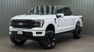 Lifted 2025 Ford F-150 Lariat Black Package Short Bed w/ 501A & Moonroof