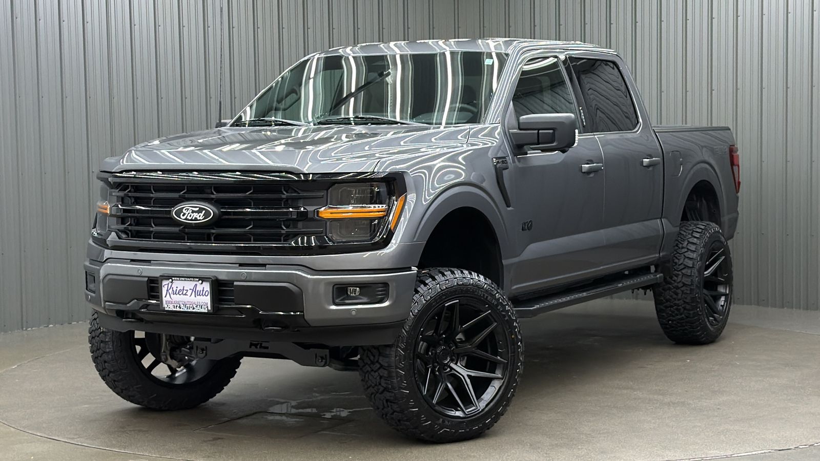 Lifted 2024 Ford F-150 XLT Black Package FX4 Short Bed w/ 302A