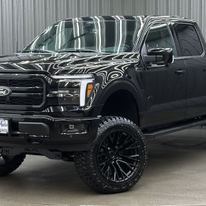 Lifted 2025 Ford F-150 Lariat Black Package Short Bed w/ 501A & Moonroof
