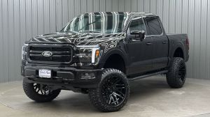 Lifted 2025 Ford F-150 Lariat Black Package Short Bed w/ 501A & Moonroof