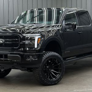 Lifted 2025 Ford F-150 Lariat Black Package Short Bed w/ 502A & Moonroof