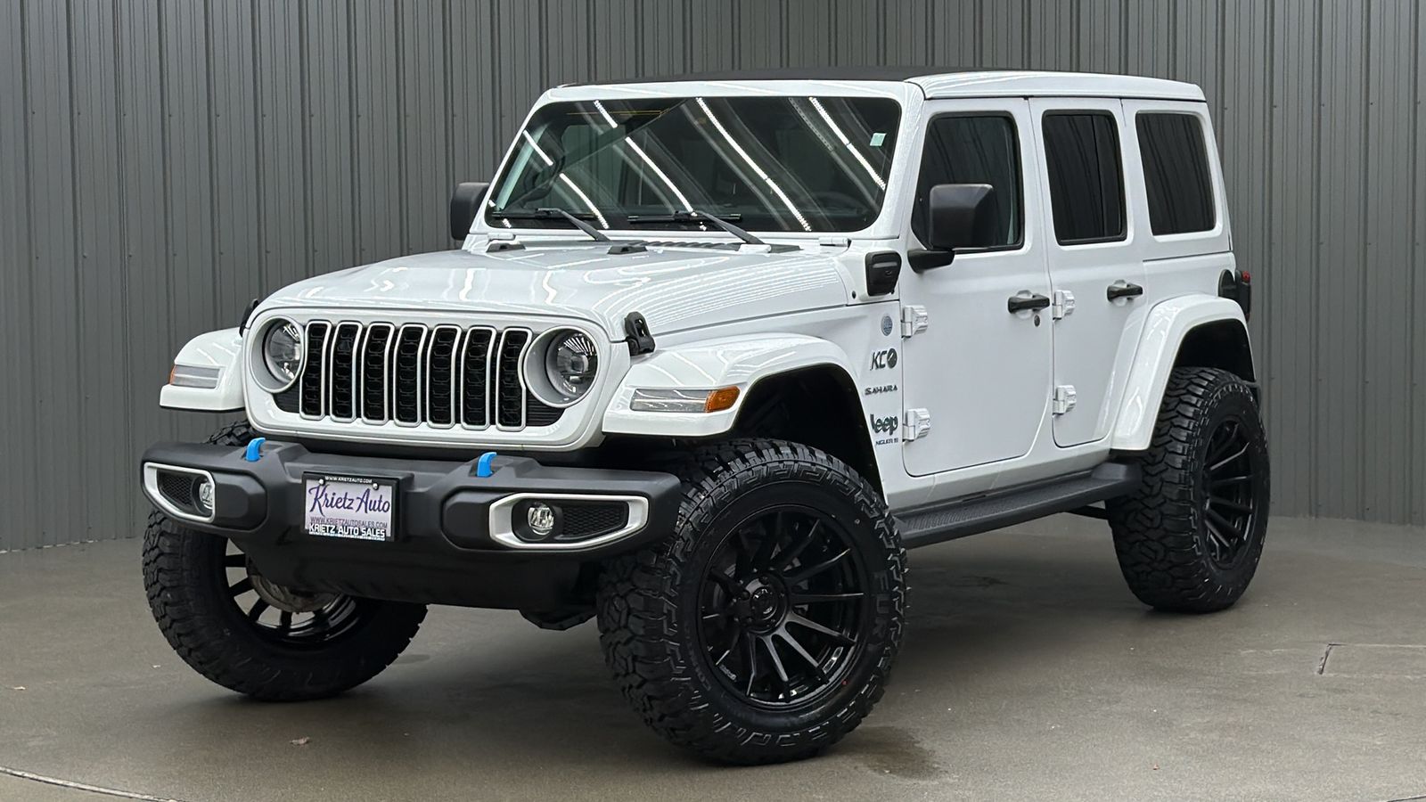 Lifted 2024 Jeep Wrangler Sahara 4xe w/ Safety & Sky Top