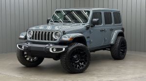 Lifted 2025 Jeep Wrangler Sahara 4xe w/ Active Safety & Sky Top