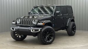 Lifted 2025 Jeep Wrangler Sahara 4xe w/ Active Safety & Hard Top