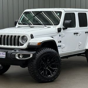 Lifted 2025 Jeep Wrangler Sahara 4xe w/ Active Safety & Hard Top