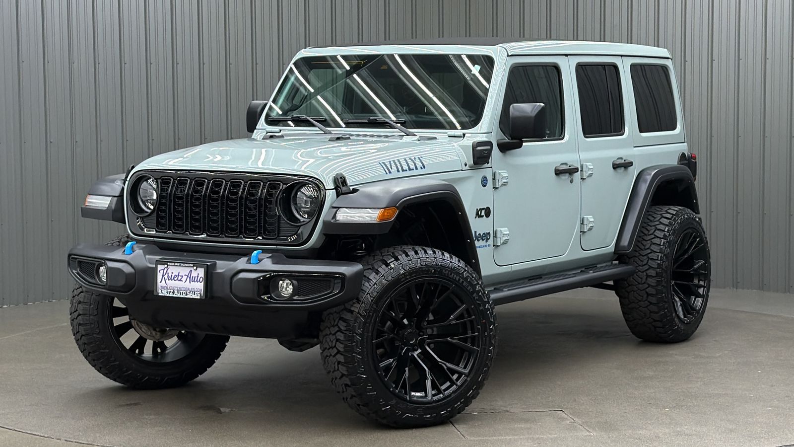 Lifted 2024 Jeep Wrangler Willys 4xe w/ Convenience, Safety & Sky Top