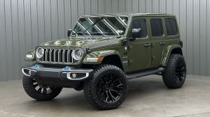 Lifted 2024 Jeep Wrangler Sahara 4xe w/ Tech Group & Sky Top