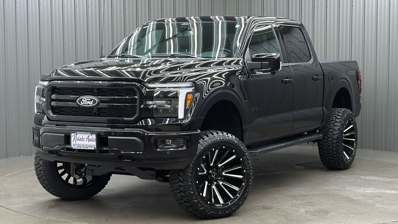 Lifted 2025 Ford F-150 Lariat Black Package Short Bed w/ 501A & Moonroof