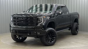 Lifted 2025 GMC Sierra 1500 AT4 Premium Long Bed w/ COLORMATCH,Tech & Sunroof