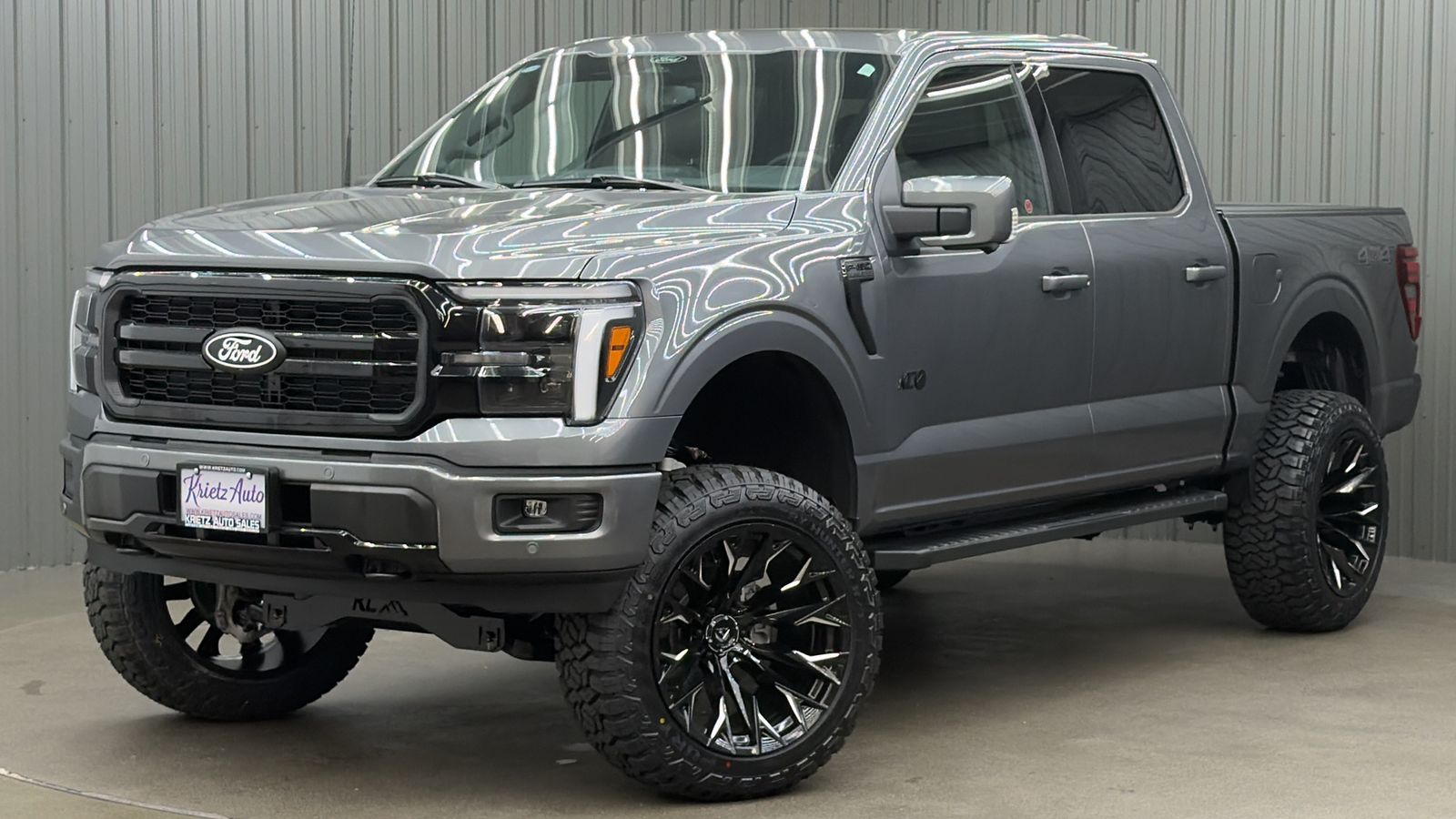 Lifted 2025 Ford F-150 Lariat Black Package Short Bed w/ 501A & Moonroof