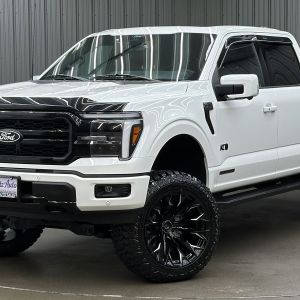 Lifted 2025 Ford F-150 Lariat Black Package Short Bed w/ 502A & Moonroof