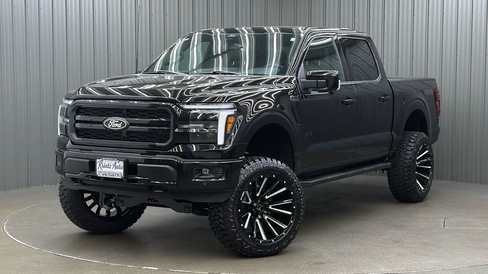Lifted 2025 Ford F-150 Lariat Black Package Short Bed w/ 501A & Moonroof