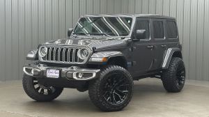 Lifted 2025 Jeep Wrangler Sahara 4xe w/ Active Safety & Sky Top