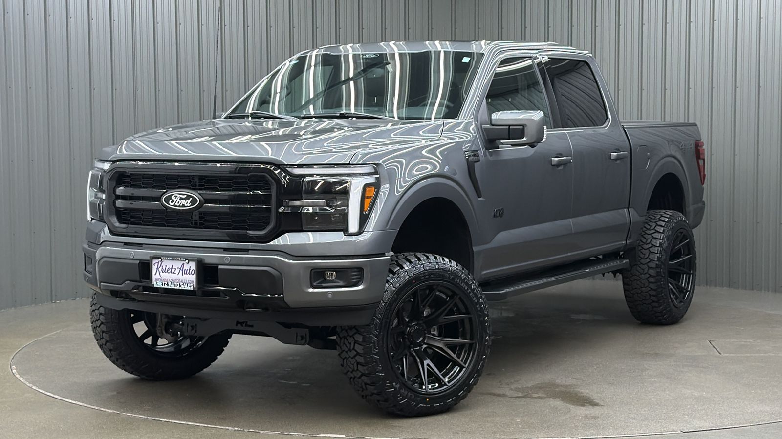 Lifted 2025 Ford F-150 Lariat Black Package Short Bed w/ 501A & Moonroof