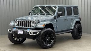 Lifted 2024 Jeep Wrangler Sahara 4xe w/ Tech, Safety & Hard Top