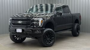 Lifted 2025 Ford F-150 Lariat Black Package Short Bed w/ 501A & Moonroof